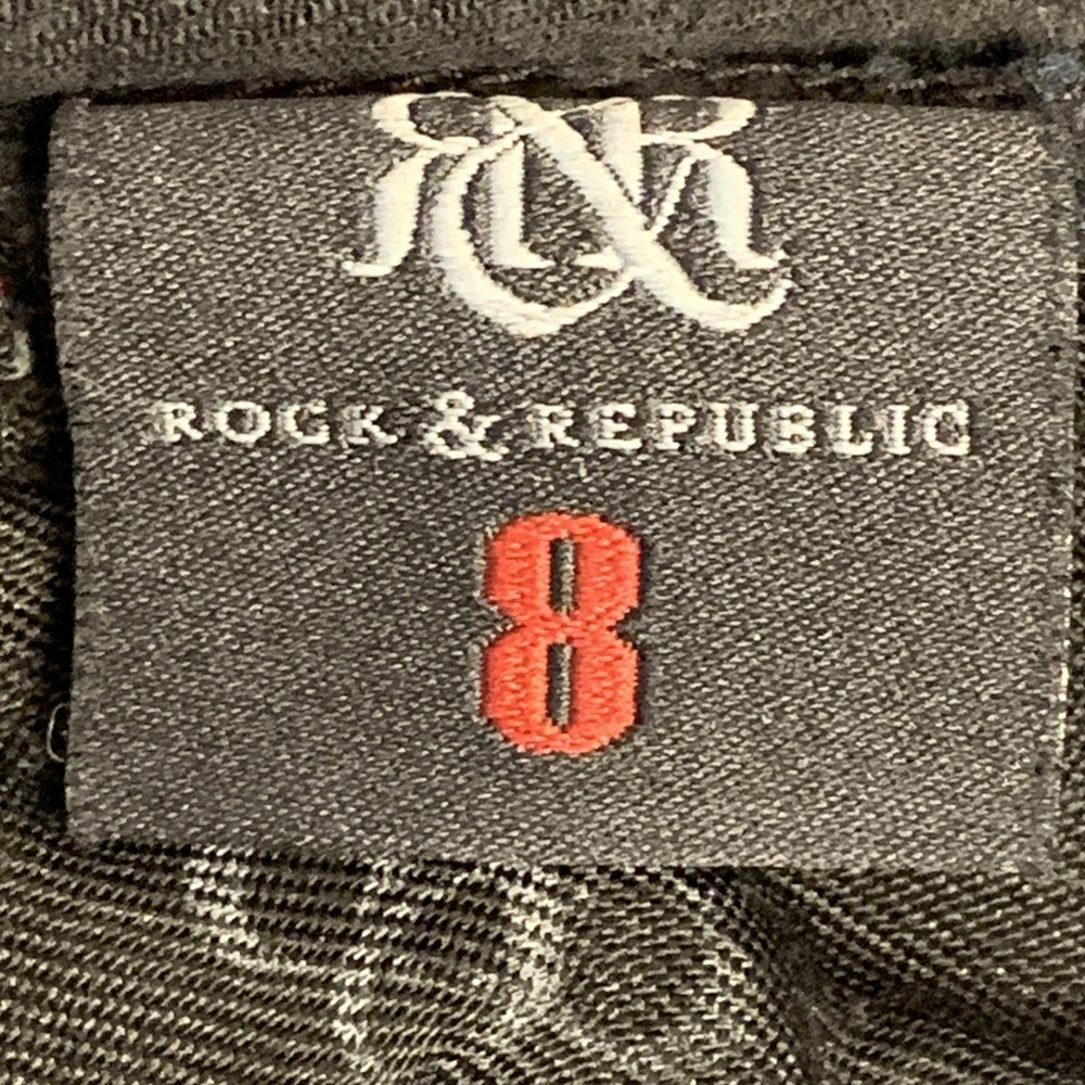 Vintage Rock & Republic Berlin Skinny Jeans Womens 8M Dark Wash Y2K - Picture 10 of 16